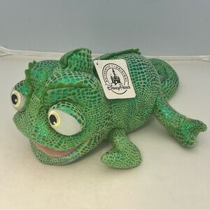 Disney Parks Tangled Mettalic Pascal Chameleon Plush Stuffed Animal 10 Inch